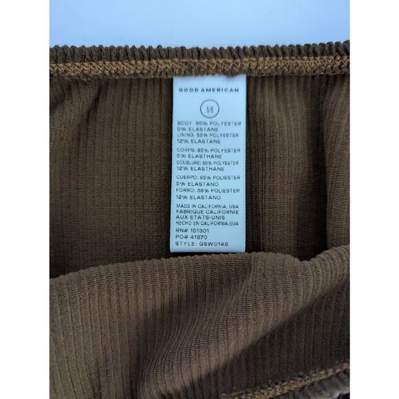 Good American Women’s Swim Bikini Bottom Mocha Size 5/6 Swimwear - Picture 4 of 6